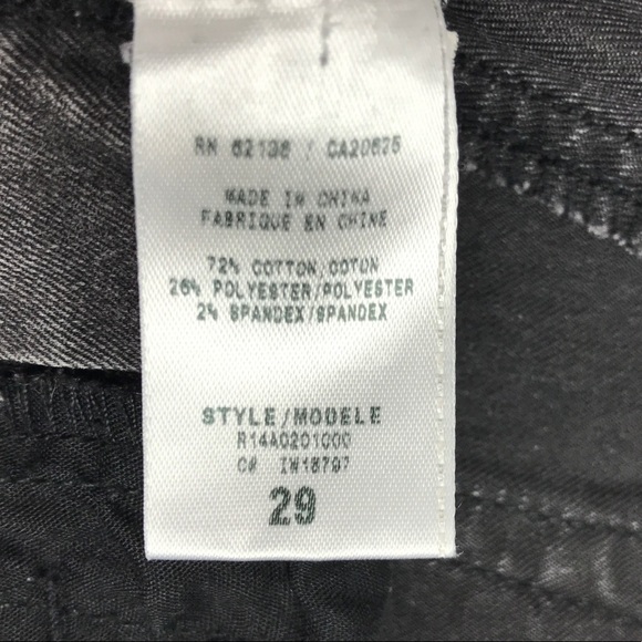 GUESS Modele Black Sequin Rhinestone Distressed‎ Gray Dark Wash Skinny Jeans 29 - Picture 10 of 10